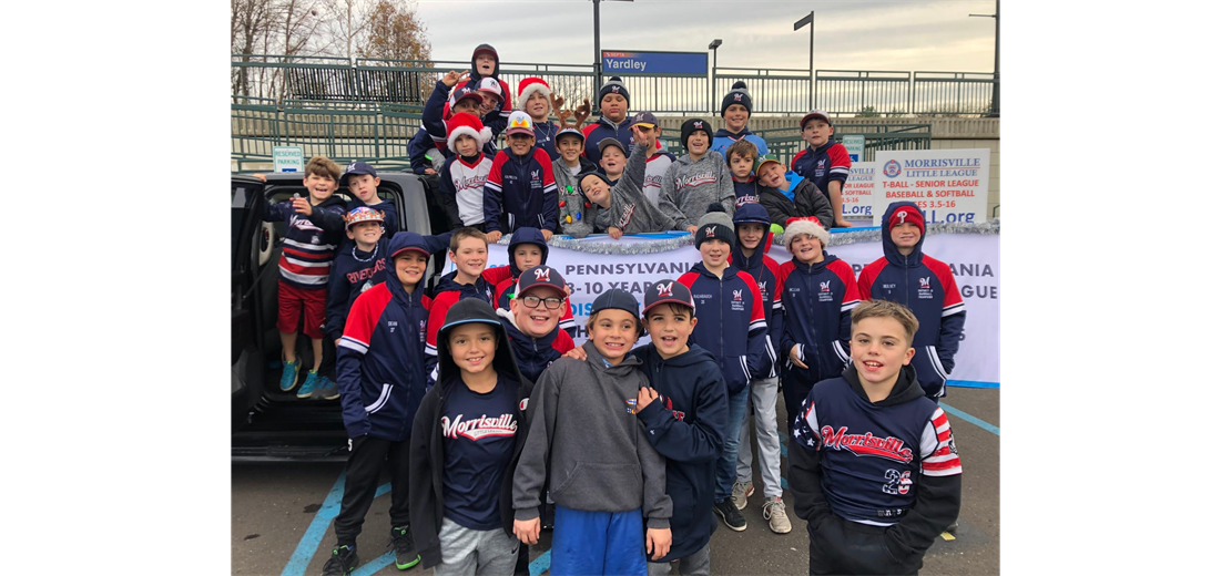 MLL Representing in the Yardley Olde Fashioned Christmas Parade