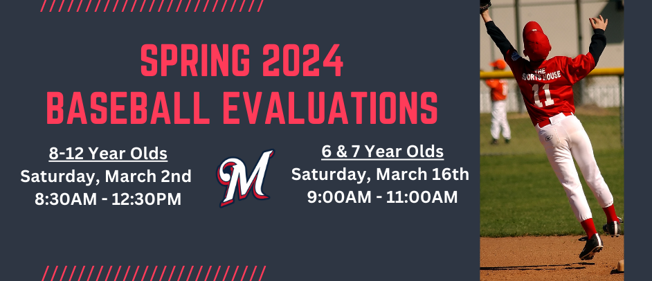 Register Today, Spring Evaluations Start 3/2!